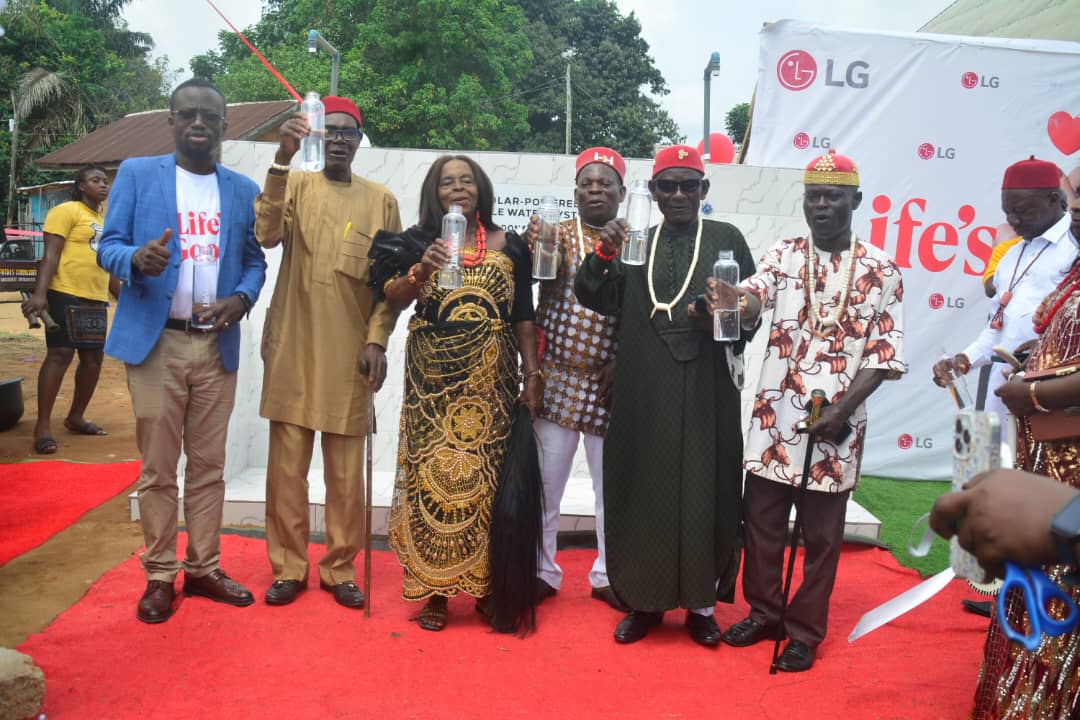LG Expands Social Impact With Solar Borehole, Free Laundry in Aba